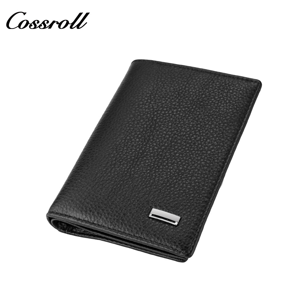 New men's buttonless light simple popular fashion leather wallet