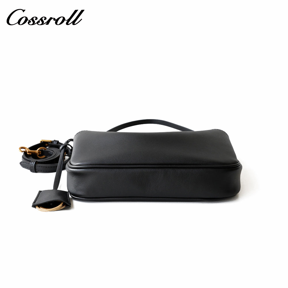 Crossbody Fashion Vegetable Tanned Leather rodeo Women's Bag Premium Feeling Hundred Underarm Bag Female New Commuter Shoulder Bag