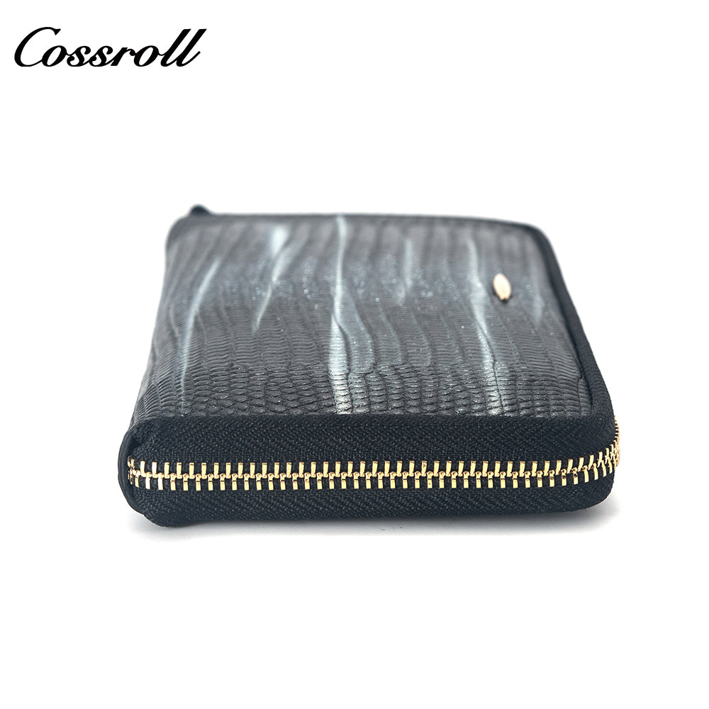 The Factory Produces genuine long card holder wallet geniune leather wallet