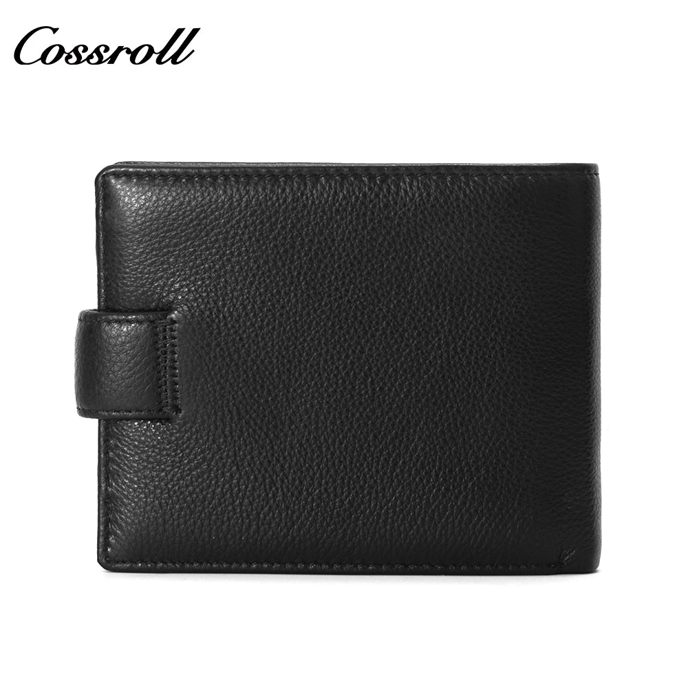 2024 New Genuine Leather Men's Wallet Short High-End Men's Wallet Factory Customized