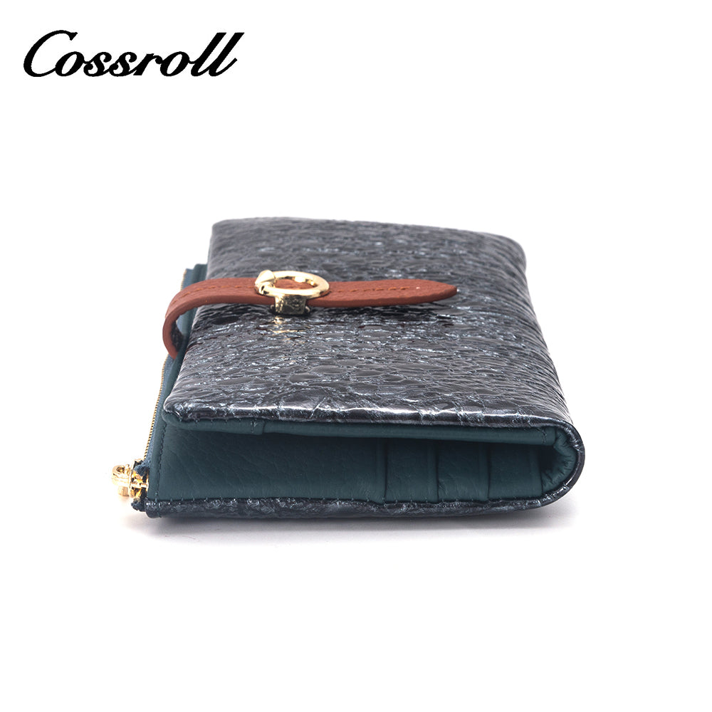 Most Popular best brand leather long wallet female Genuine Leather