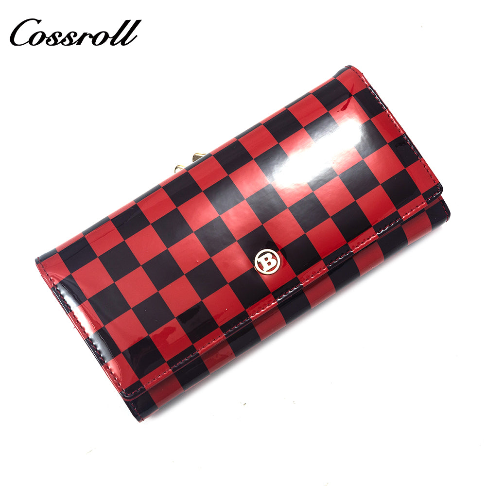 Factory custom cross-border 2023 new leather purse women's long cowhide women's multi-layer multi-card