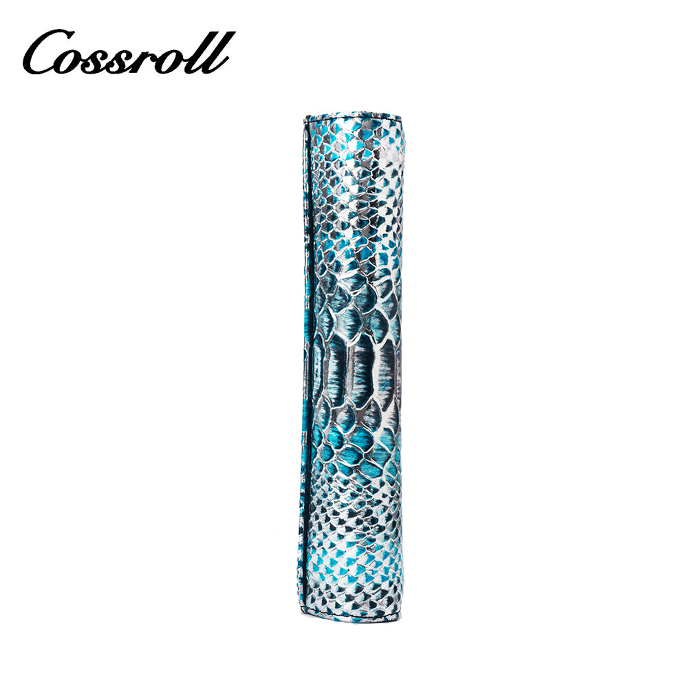 Real python skin long purse handbag Europe and the United States fashion big money clip multi-card leather wallet tide