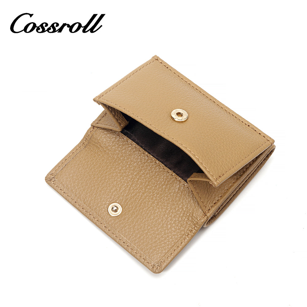 ODM/OEM Manufacturer short small leather card wallets for women