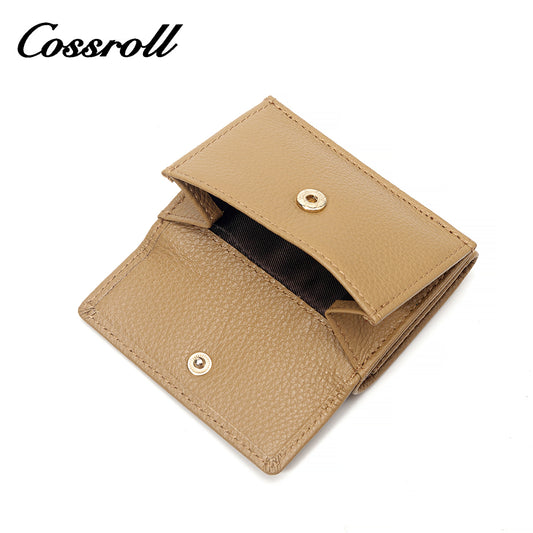 ODM/OEM Manufacturer short  small leather card wallets for women