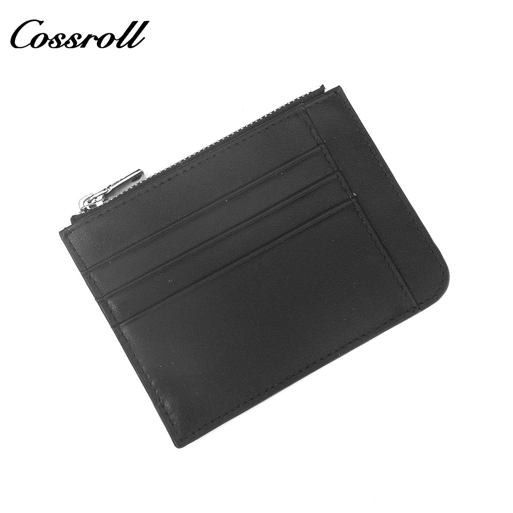 Online Shop Hot Selling high premium slim geniune leather Card wallet Lychee leather