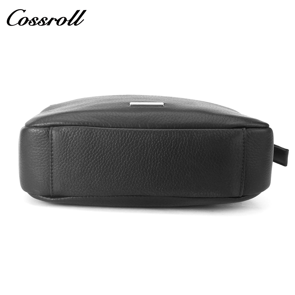 2024 New cowhide leather unisex bag large capacity crossbody bag fashion women's leather shoulder bag