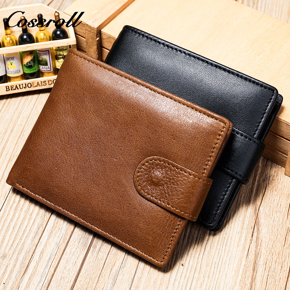 Vintage Cowhide Wallet Men's Genuine Leather Money Clip Multifunctional Head Layer Cowhide