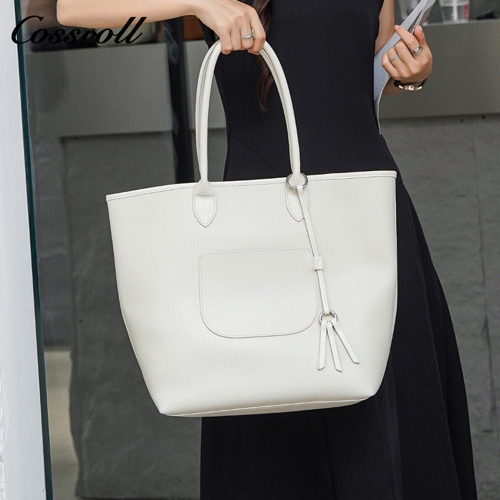 New large-capacity handbags bags for women, single-shoulder genuine leather underarm bag