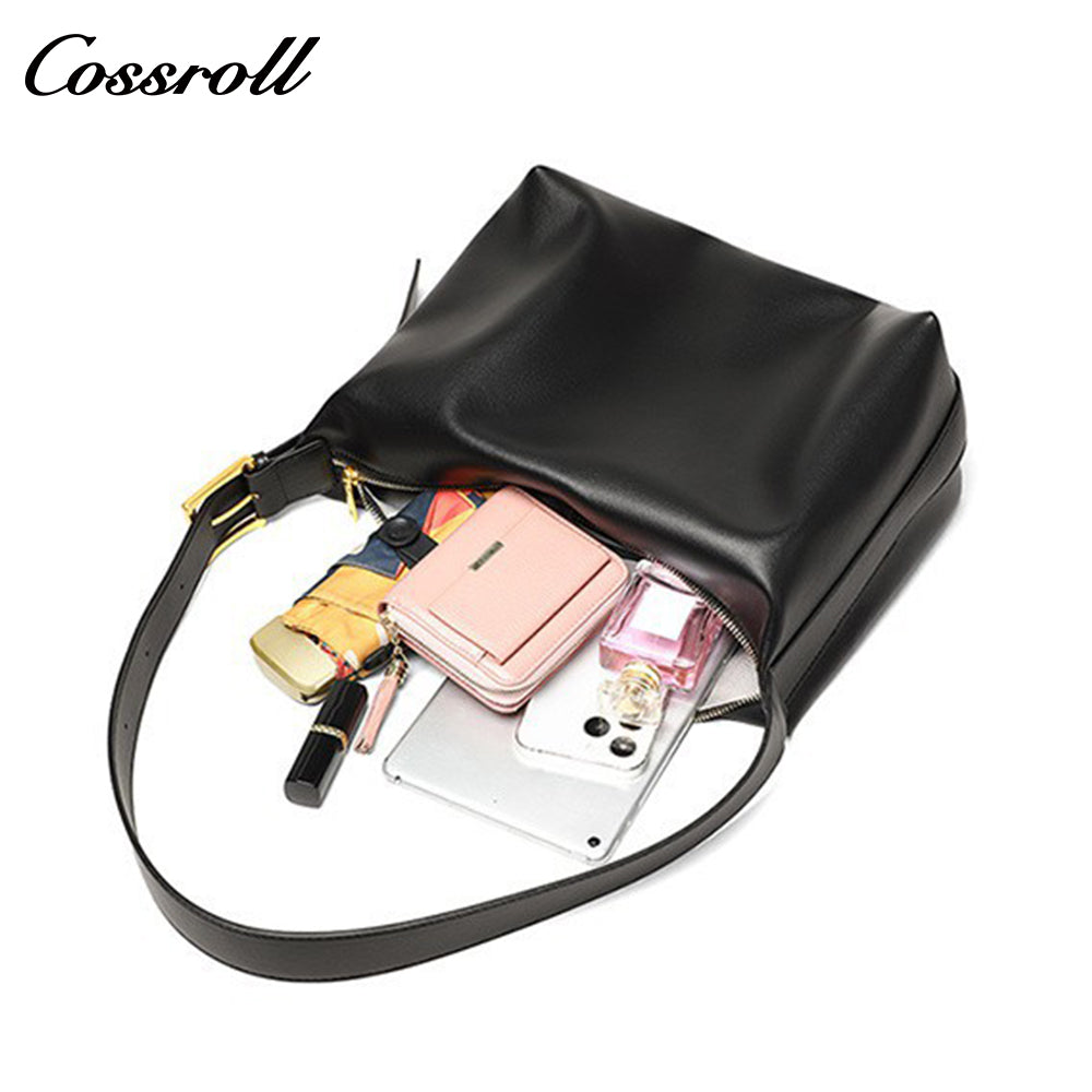 Genuine Leather Bag Crossbody Female New Lazy Wind Tote Large Capacity Shoulder Bag Female