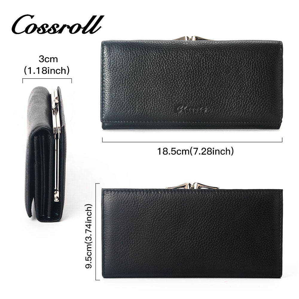 Trendy Luxury Leather Wallet For Lady Versatile Women Wallet Customized Women Wallet