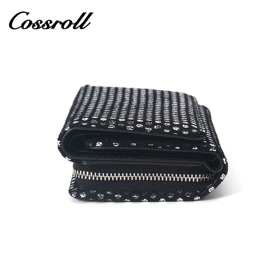 Custom Label block designer leather wallet women's With Good Product Quality