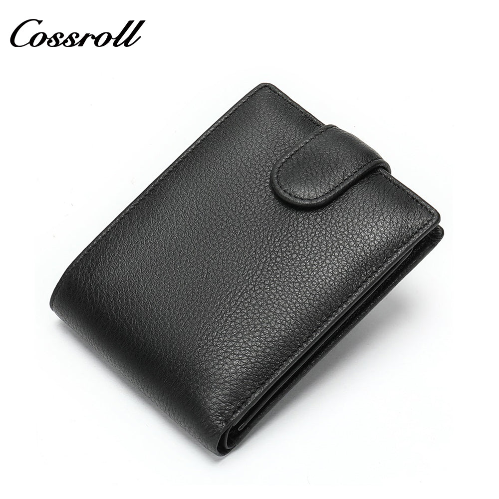 Hot men's wallet fashion short wallet soft leather money clip plus enclosure large capacity