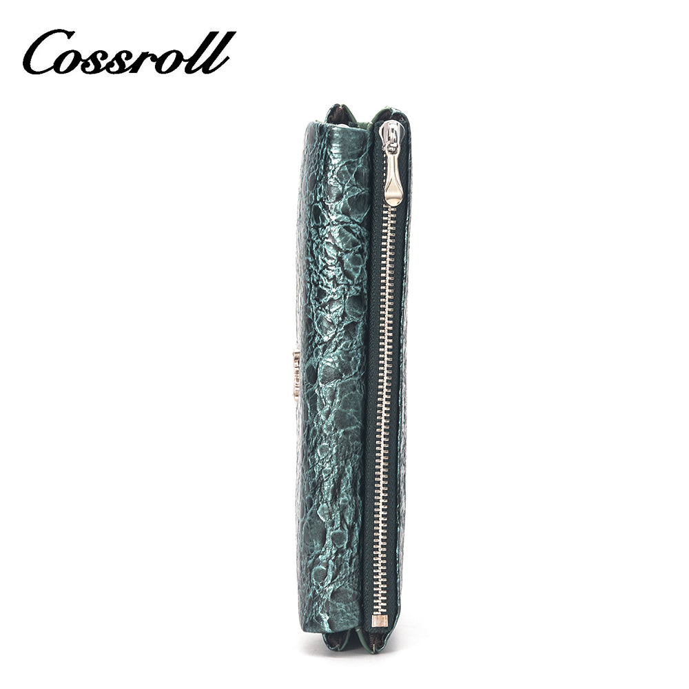 The Lowest Price pure leather magic wallet crocodile texture Genuine Leather