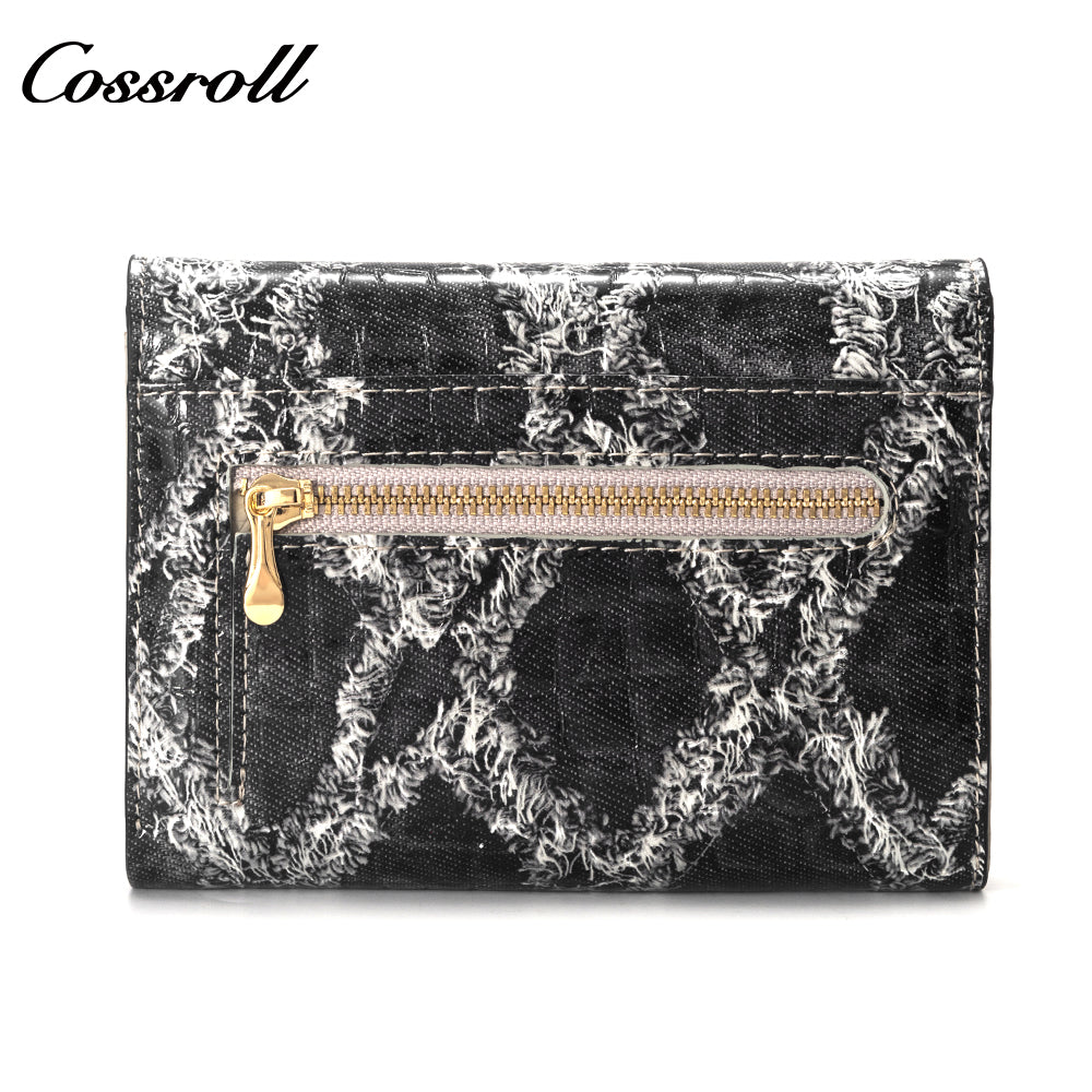 China Professional Customized luxury leather designer crocodile texture Genuine Leather