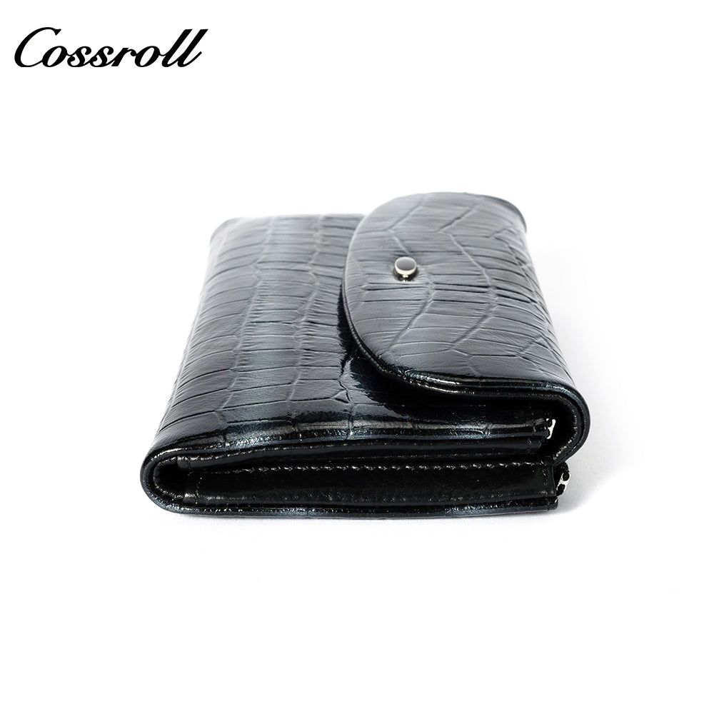 2024 Online Shop Hot Sale future wallet women small wallet Genuine Leather patent leather