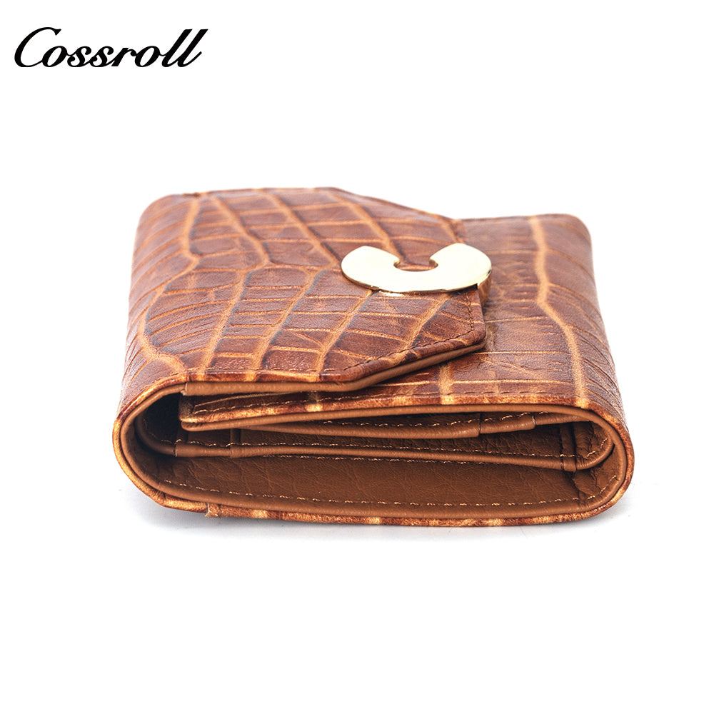 High Quality Wholesale Custom Cheap luxury leather crocodile texture Genuine Leather