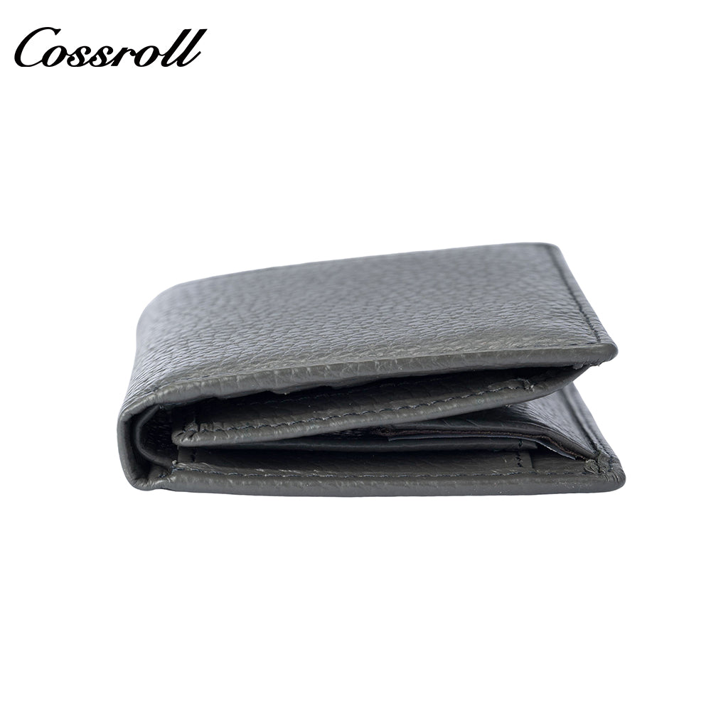 Genuine leather wallet for women short style zipper closure large capacity multiple card slots anti-theft