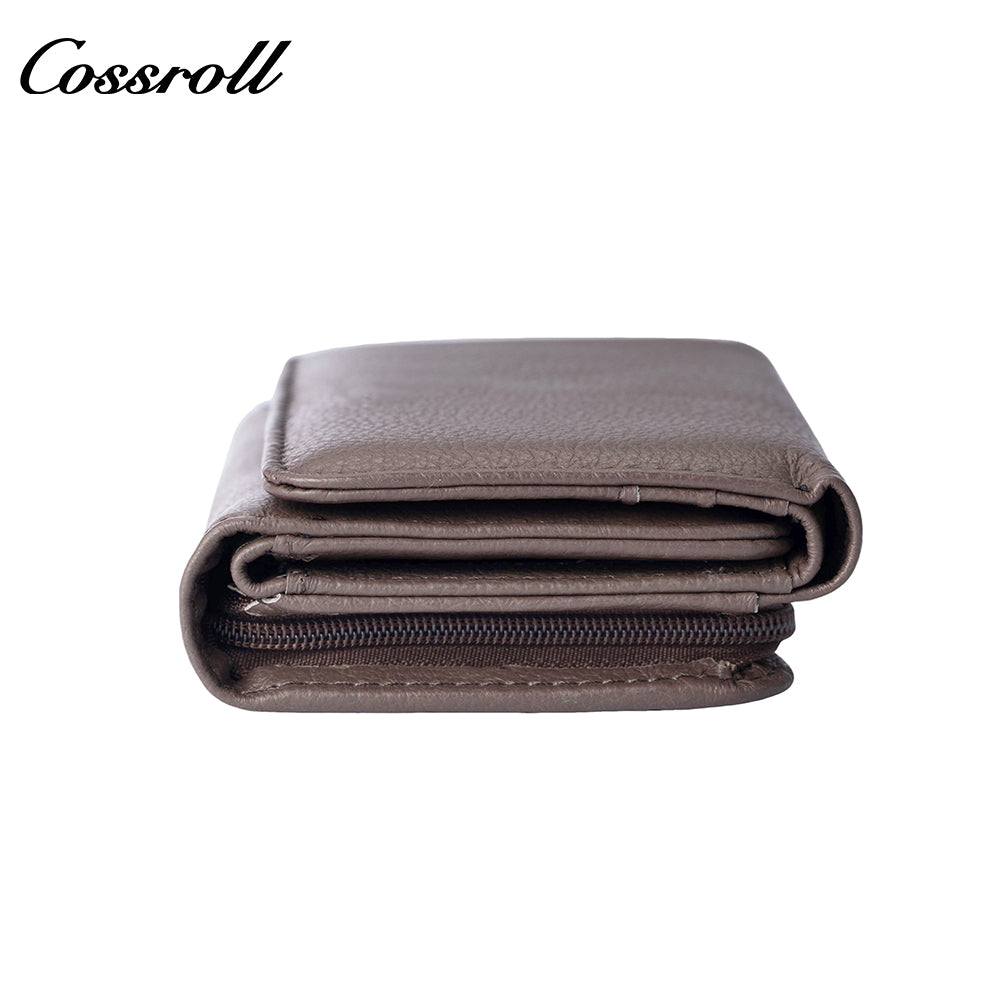 Short women's trifold wallet with large capacity new style multi-functional multiple card slots and coin pocket