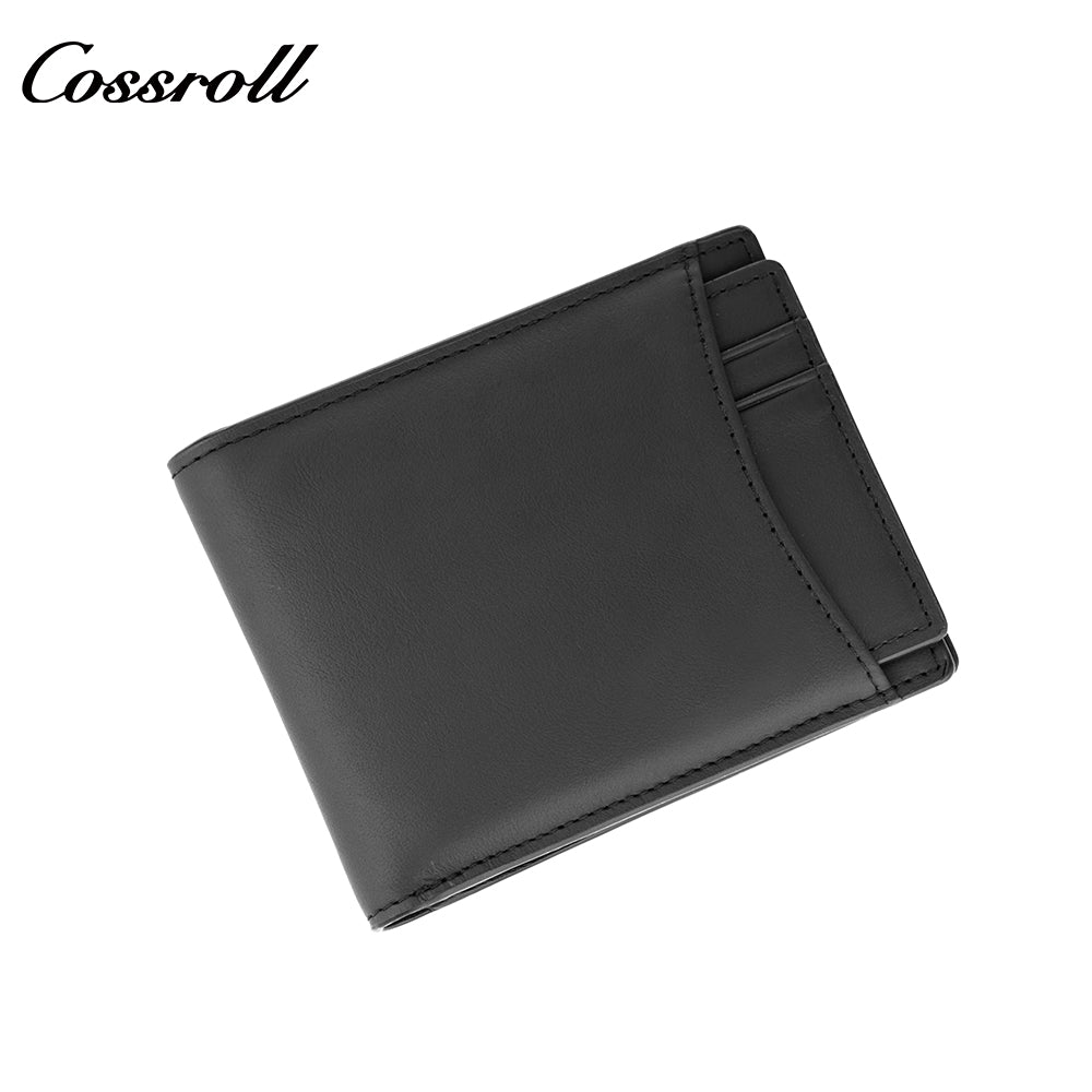 Fashion Simple Anti-theft Brush Genuine Leather Cowhide Small Card purse Card Holder Wallet Purse