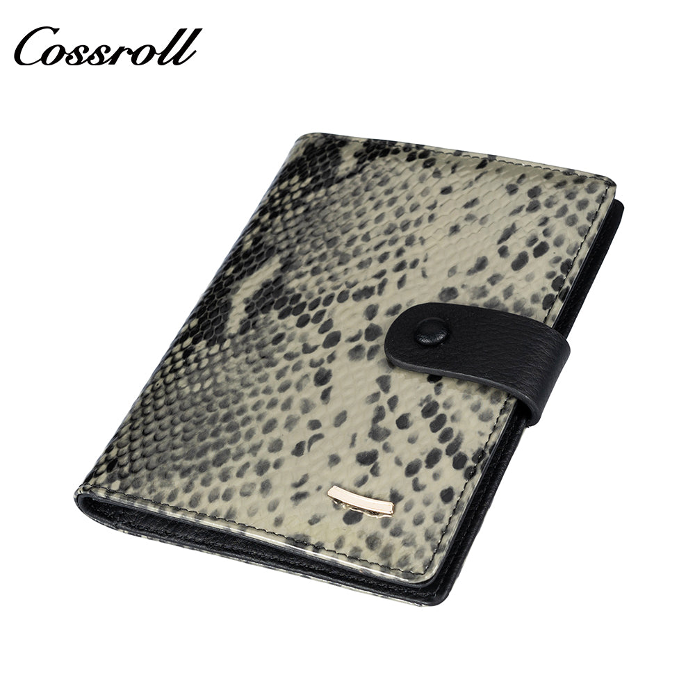 Europe and the United States retro creative printing short section leather wallet student money clip soft wallet multi card position