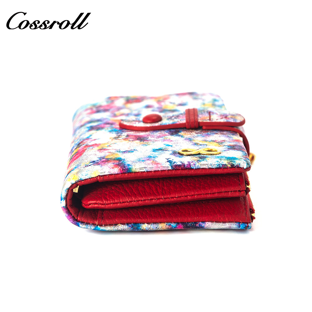 Factory Direct Supply real leather women geniune leather wallet