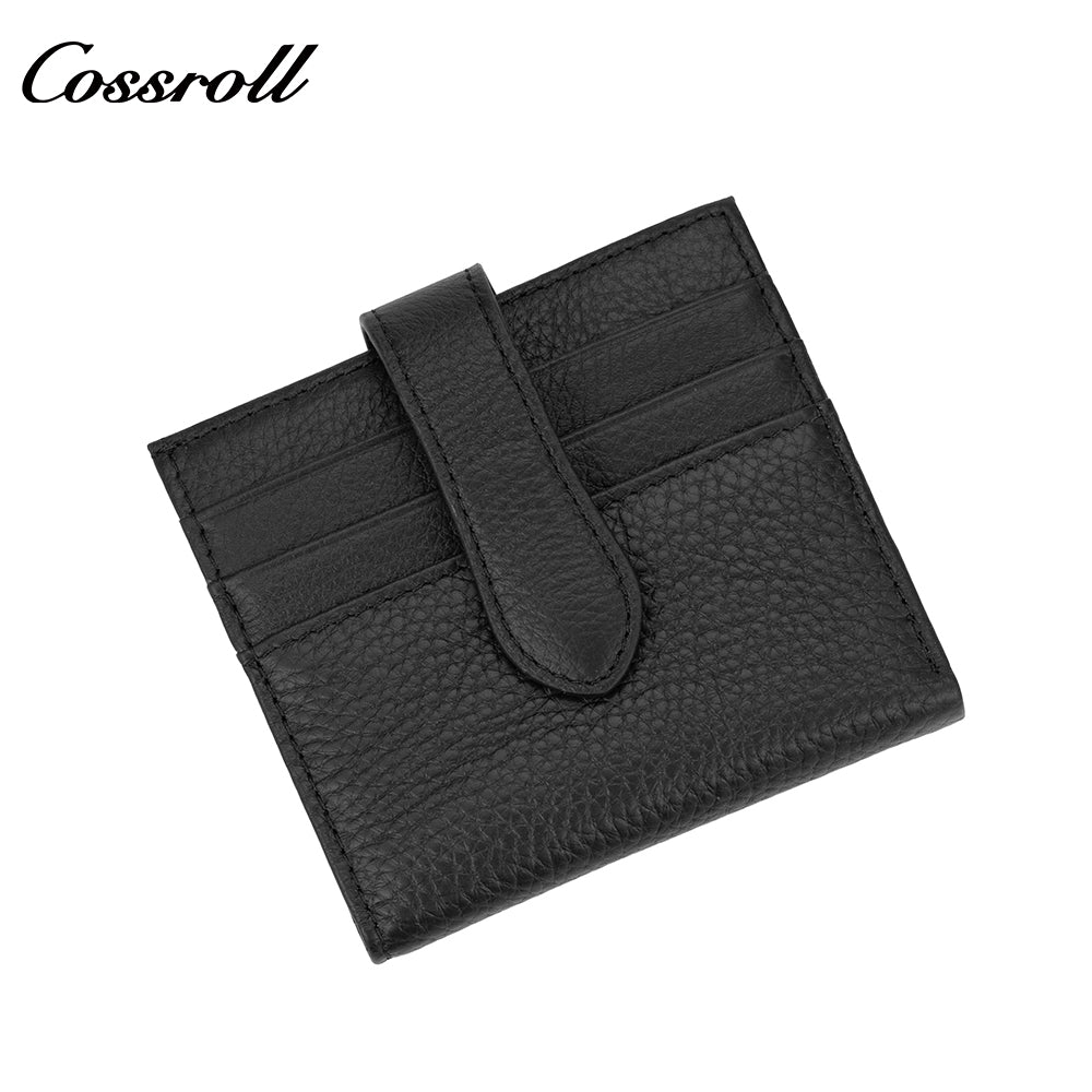 Women's genuine leather business card holder ID card holder credit card holder work ID holder wallet