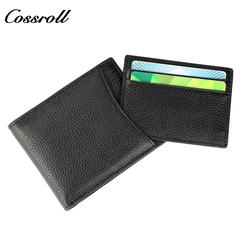 Business Men's Genuine Leather Wallet Multi Card Position Cowhide Horizontal Simple Coin Purse