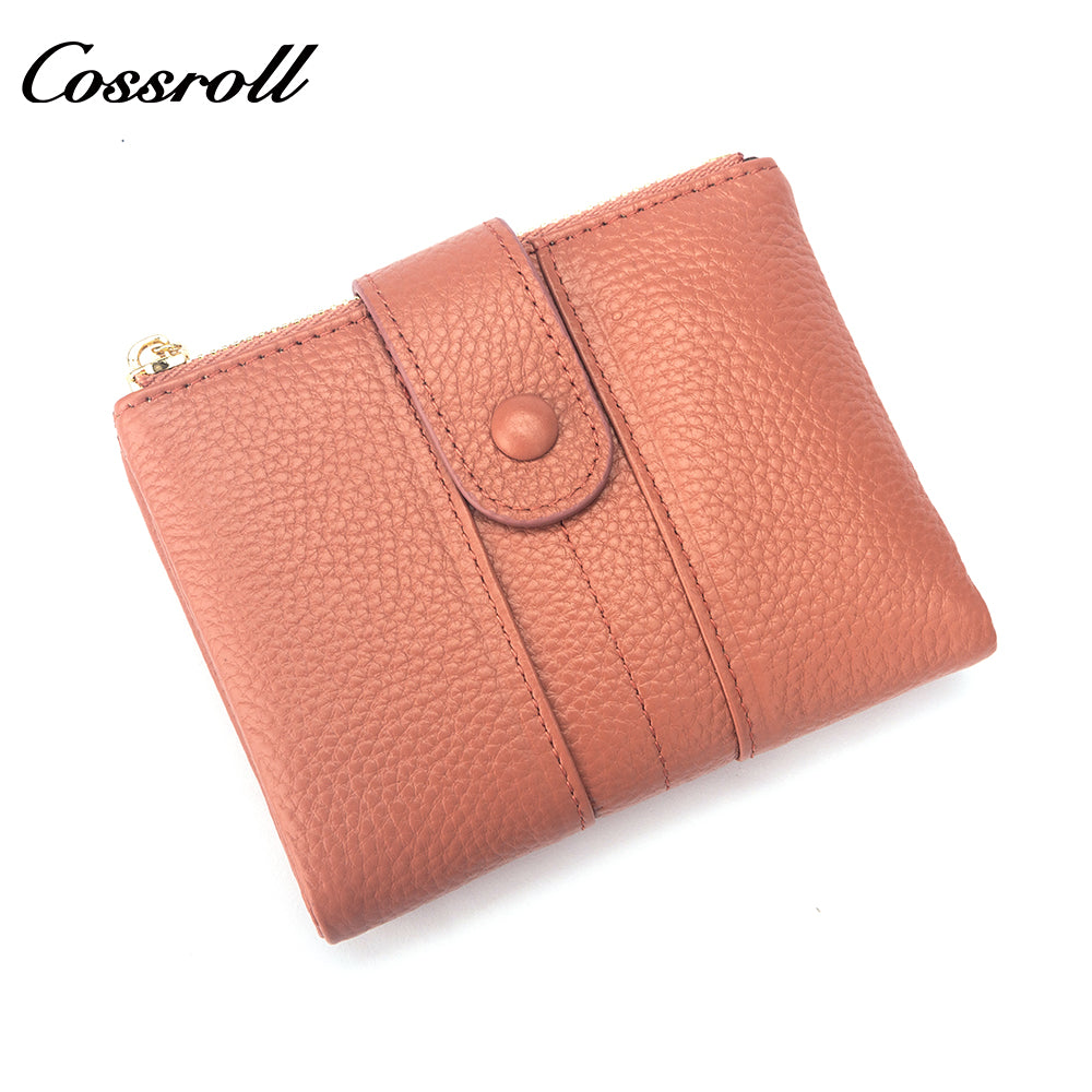 Innovative Design ladies purses multiple slots geniune leather wallet Lychee leather