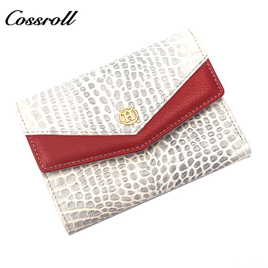 Best Selling Quality manufactory leather new wallet crocodile texture Genuine Leather