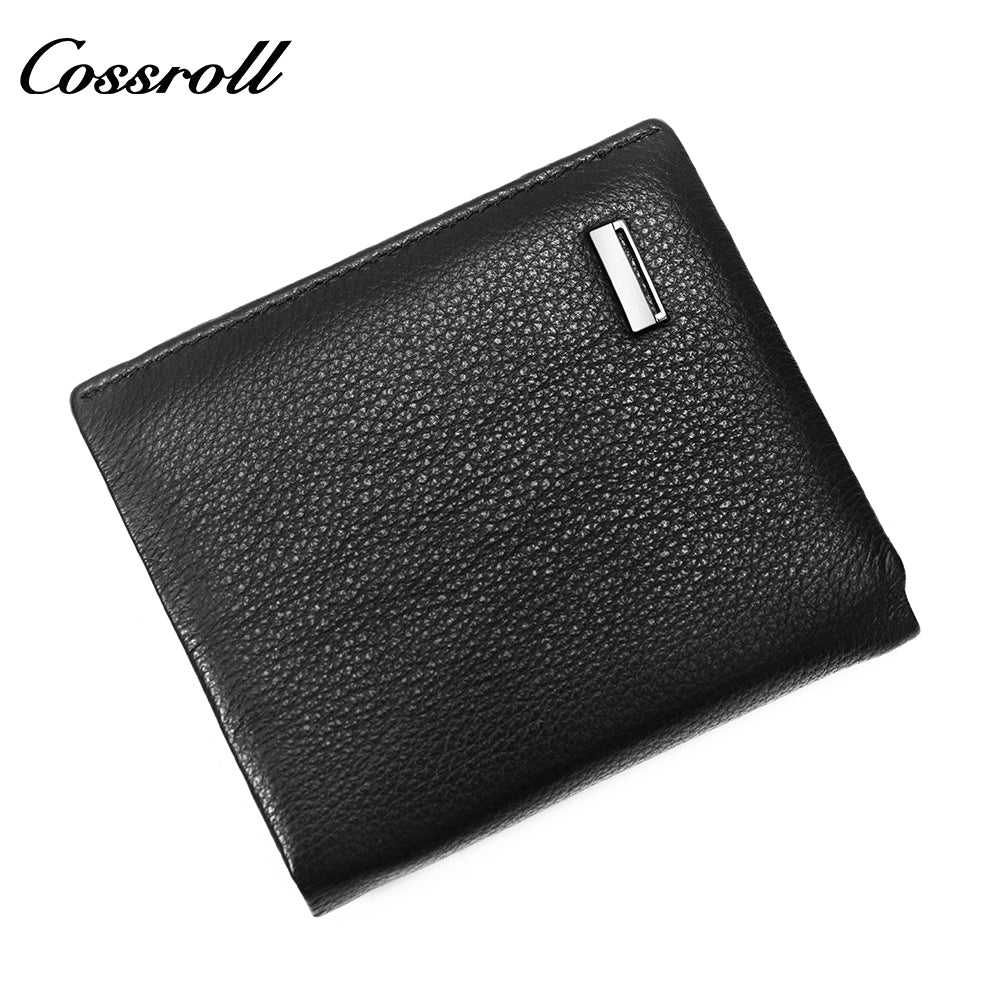 2024 New Genuine Leather Men's Wallet Short High-End Men's Wallet Best-Selling Style