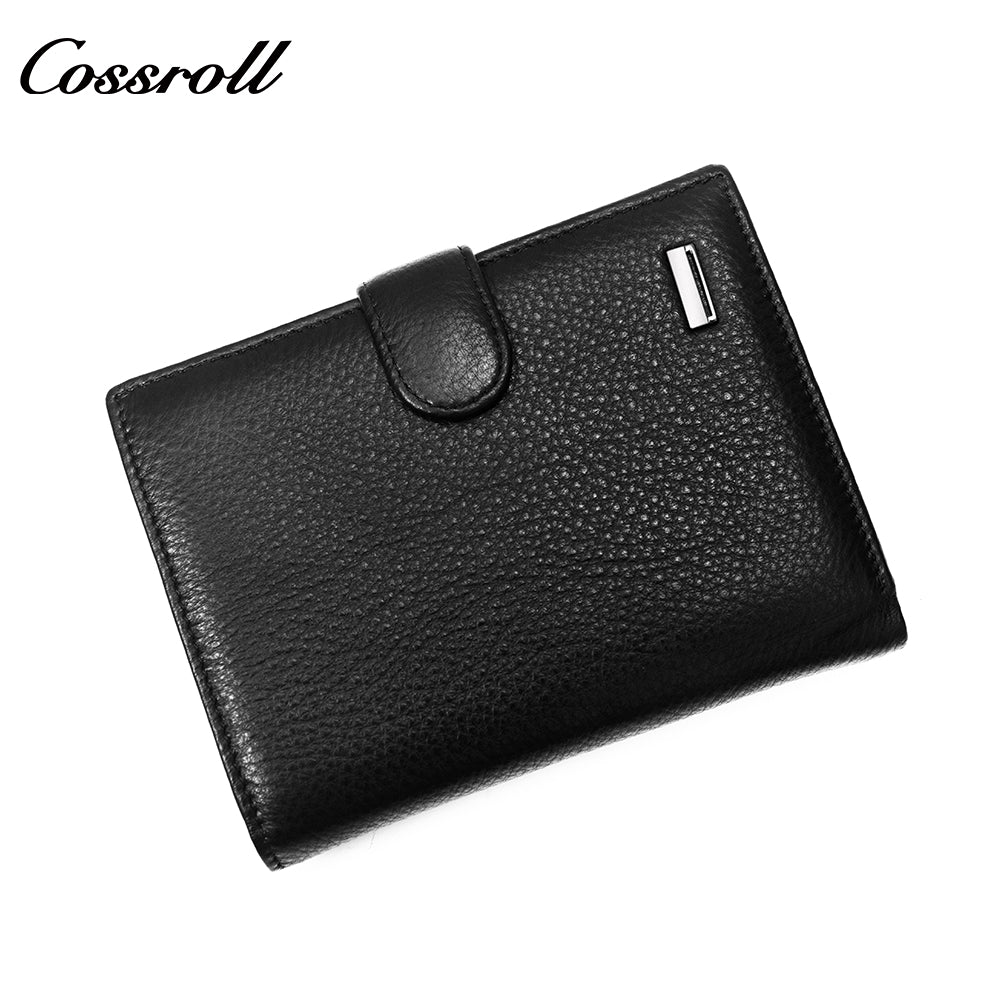 2024 New Genuine Leather Men's Wallet Short High-End Men's Wallet Best-Selling Style