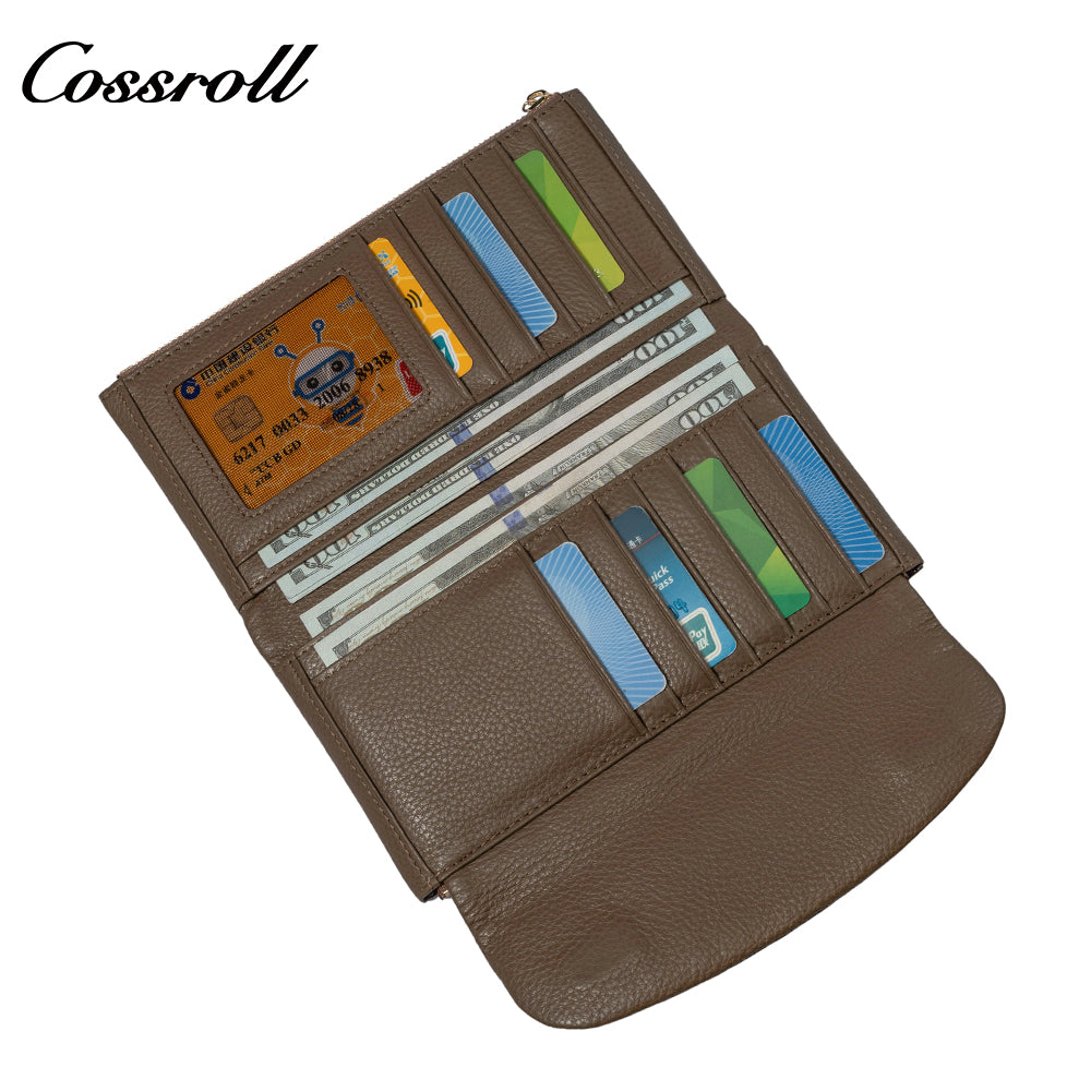 Best Selling leather luxury women small wallet Genuine Leather