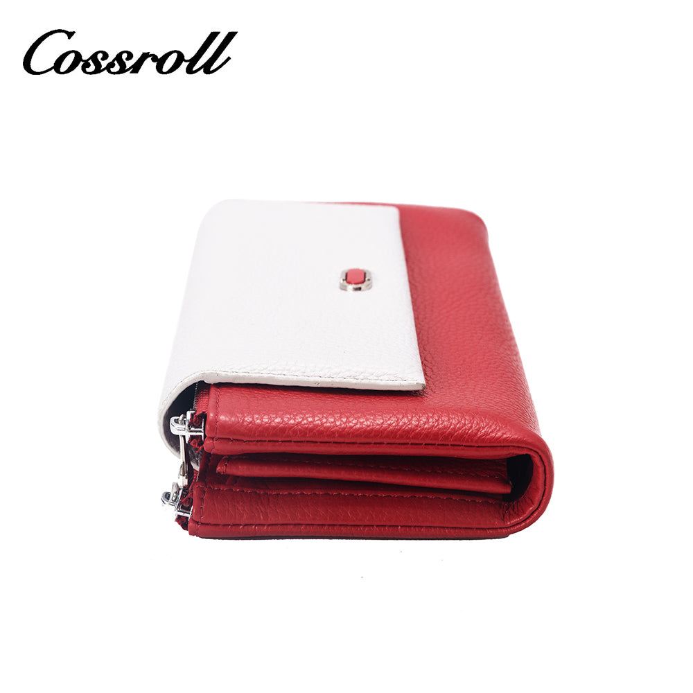Leather hand handbag female pure cowhide long wallet 2024 new all-in-one large capacity mobile phone multi-card position