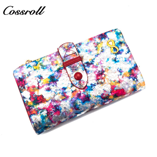 Factory Direct Supply real leather women geniune leather wallet