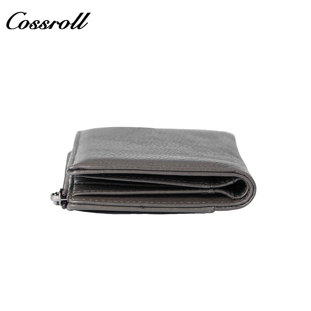 Leather Goods Factory Genuine Leather Wallet Multi-Card Slot Zipper Wallet Large Capacity Multifunctional Women's Wallet