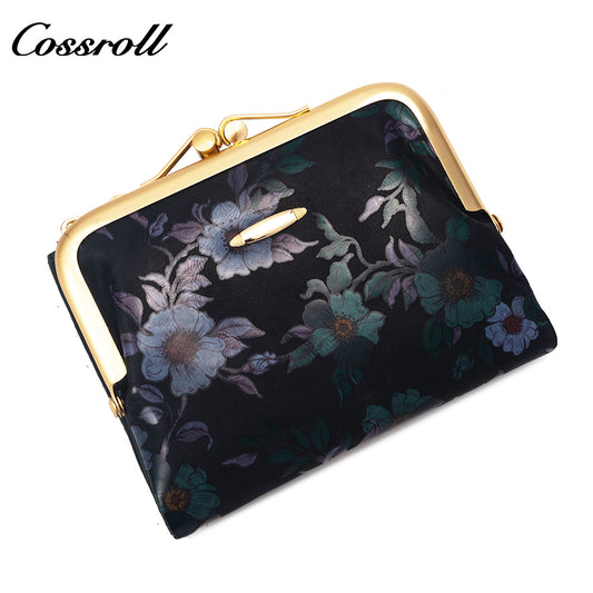 Online Shop Hot Sale future wallet Vintage Chinese pneumatic spending bag women small wallet Genuine Leather