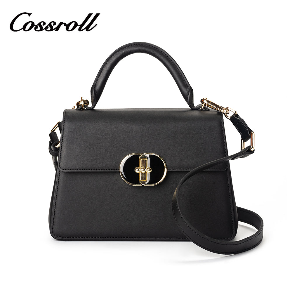 A fashionable woman's must-have: a genuine leather handbag