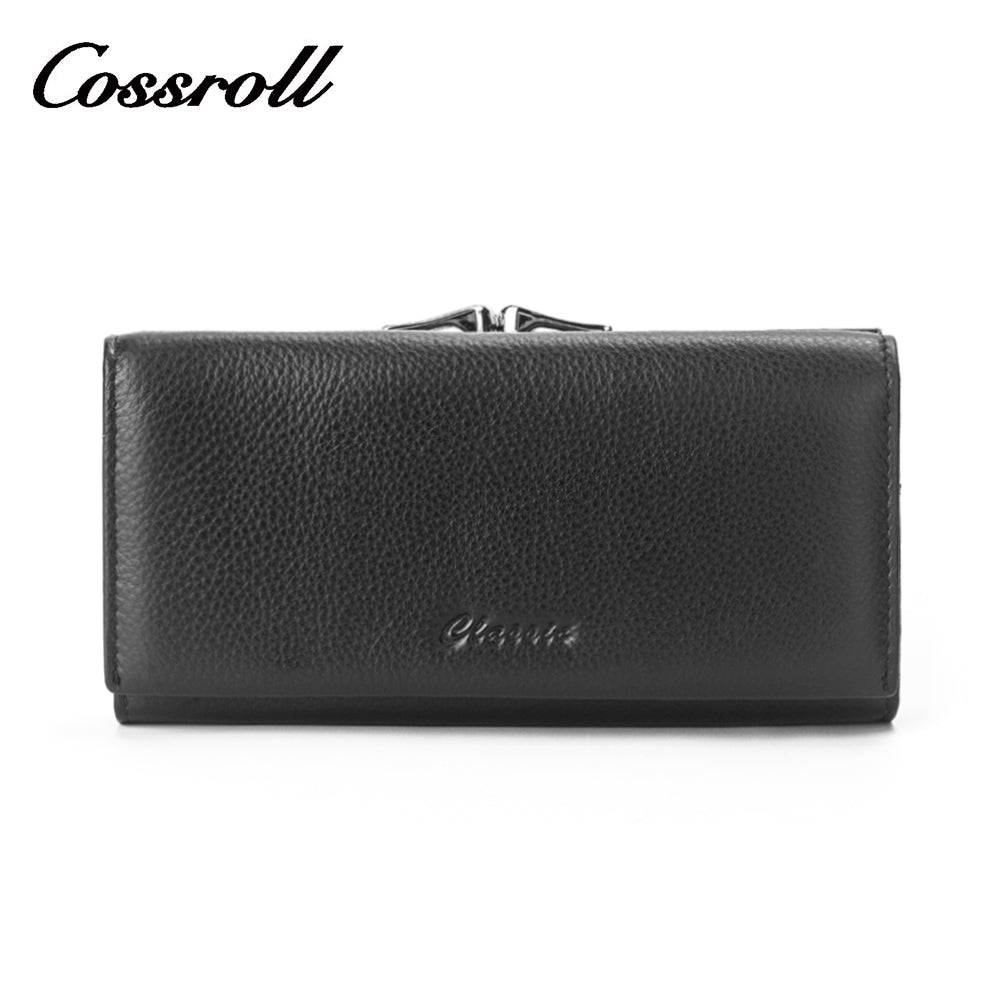 Women Thick Leather Long Wallets With Card Slots