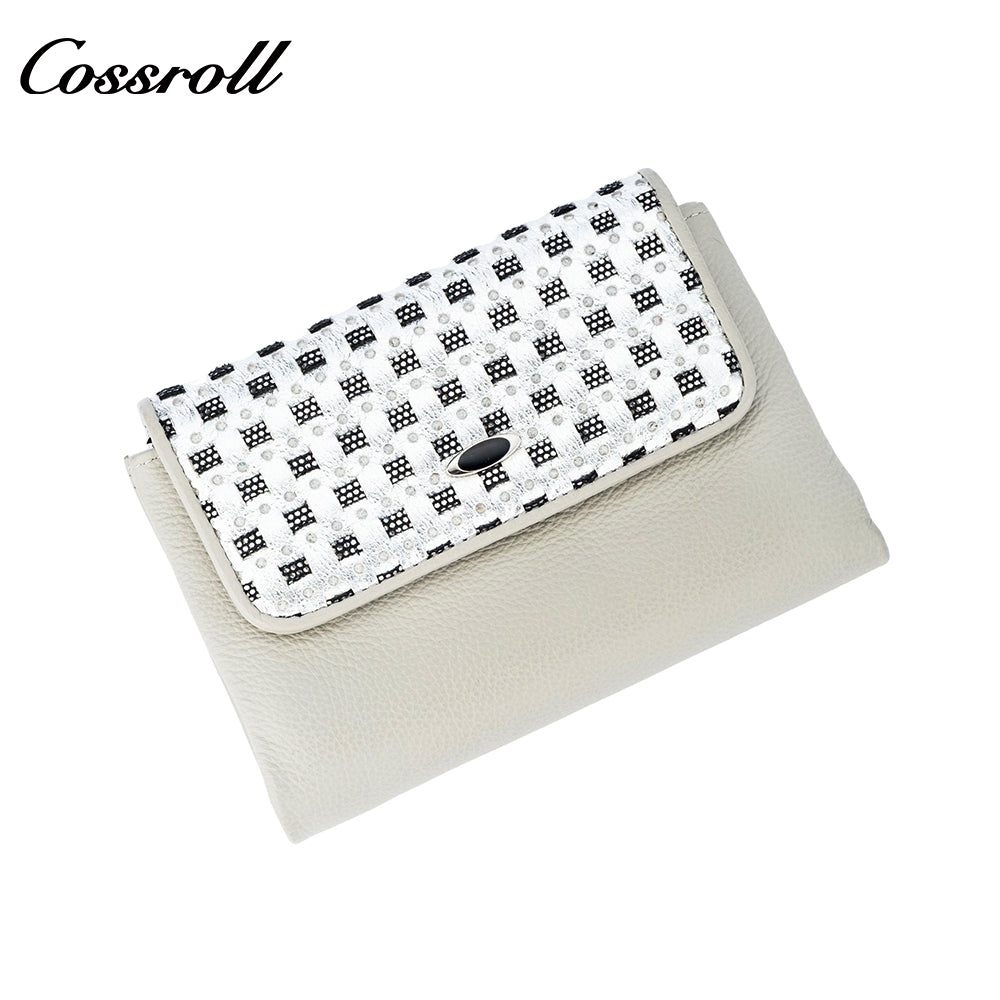 Fashion small perfume style leather short wallet light luxury carry large capacity multi-card women's wallet