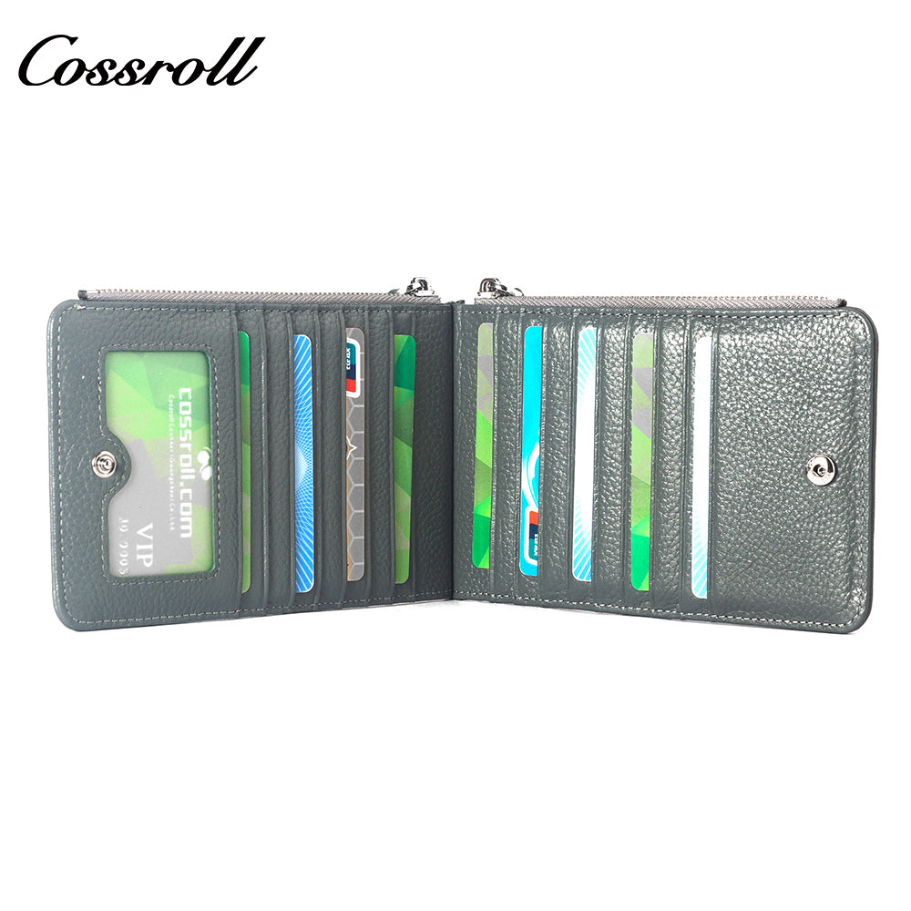 The Factory Produces genuine long card holder wallet geniune leather wallet Lychee leather