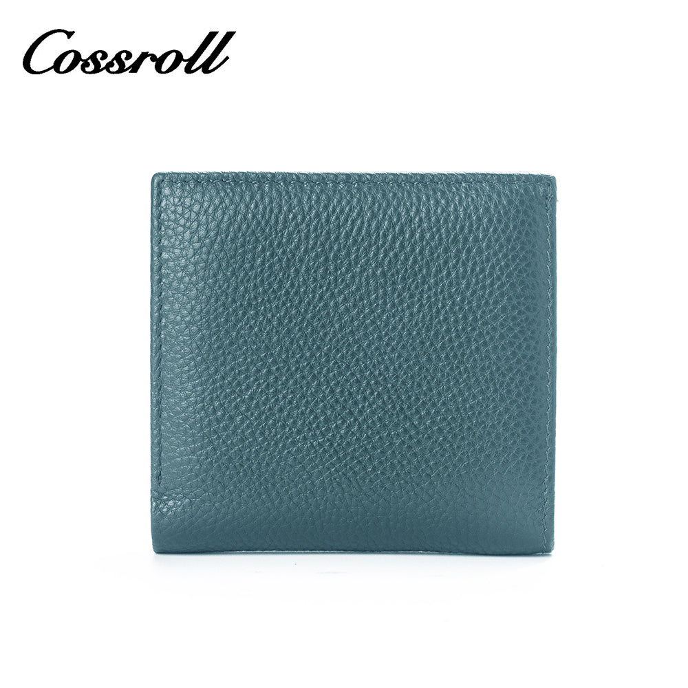 Custom Mini Luxury Leather Coin Purse Solid Color Ladies Wallet Genuine Leather Wallets for Women