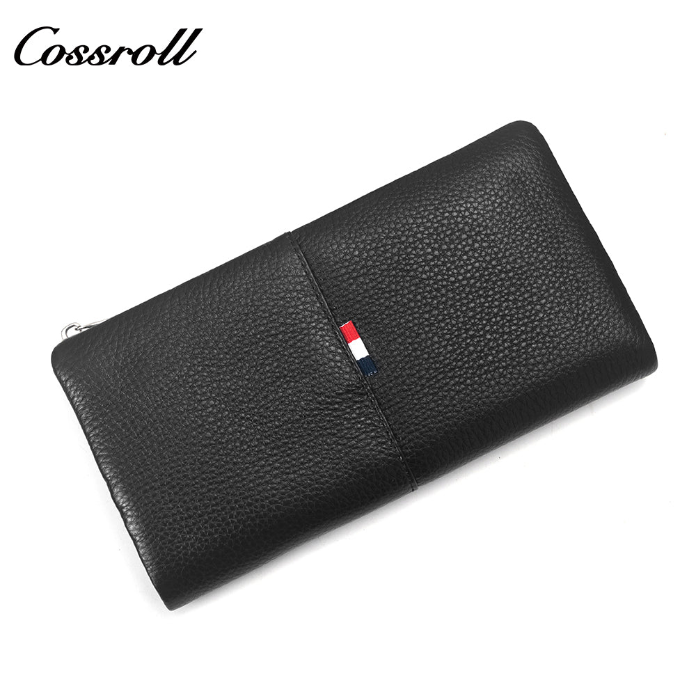 Most Popular best brand leather long wallet female Genuine Leather