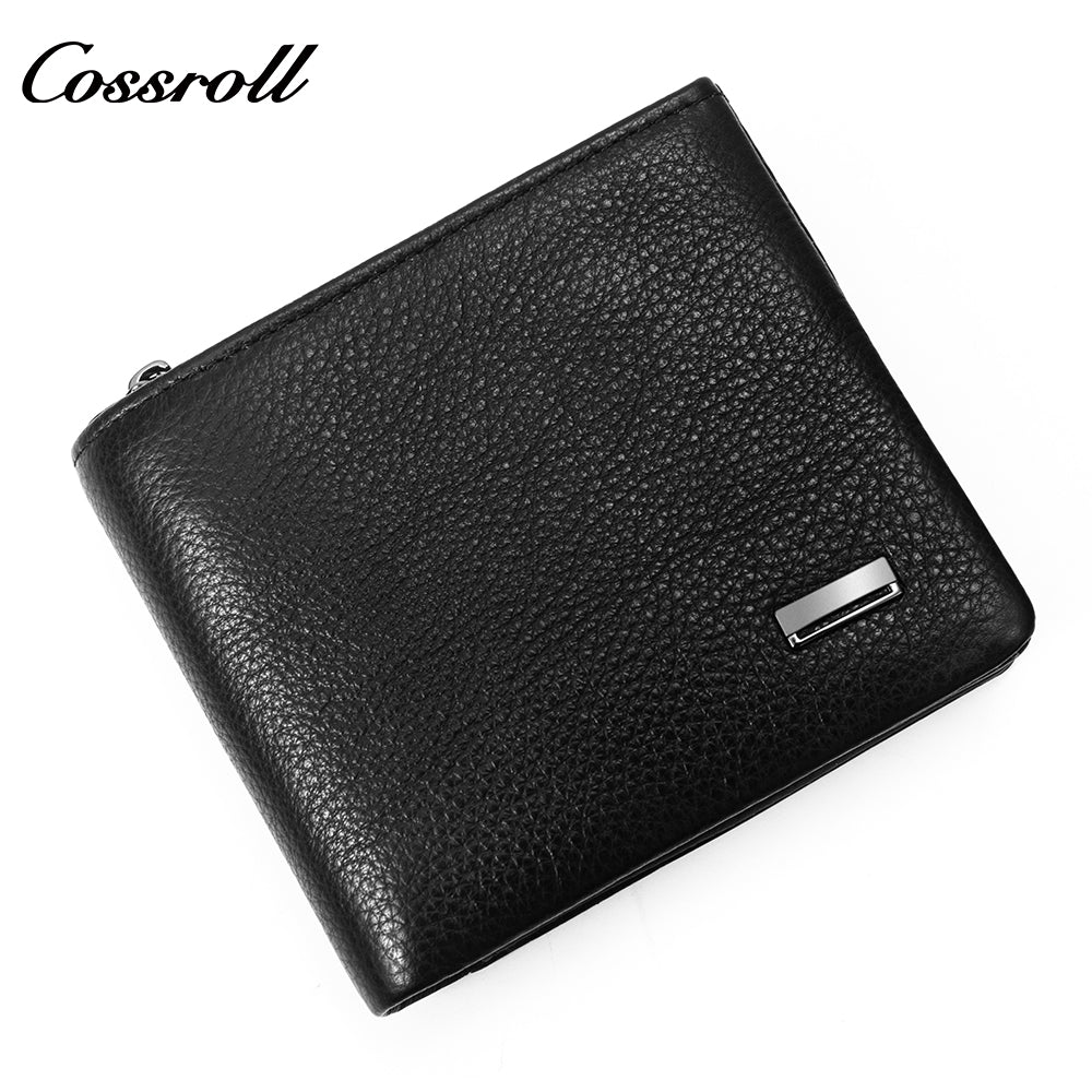 2024 New Genuine Leather Men's Wallet Short High-End Men's Wallet Best-Selling Style