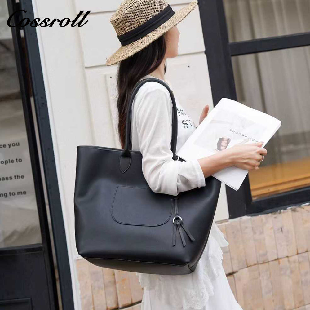 New large-capacity handbags bags for women, single-shoulder genuine leather underarm bag