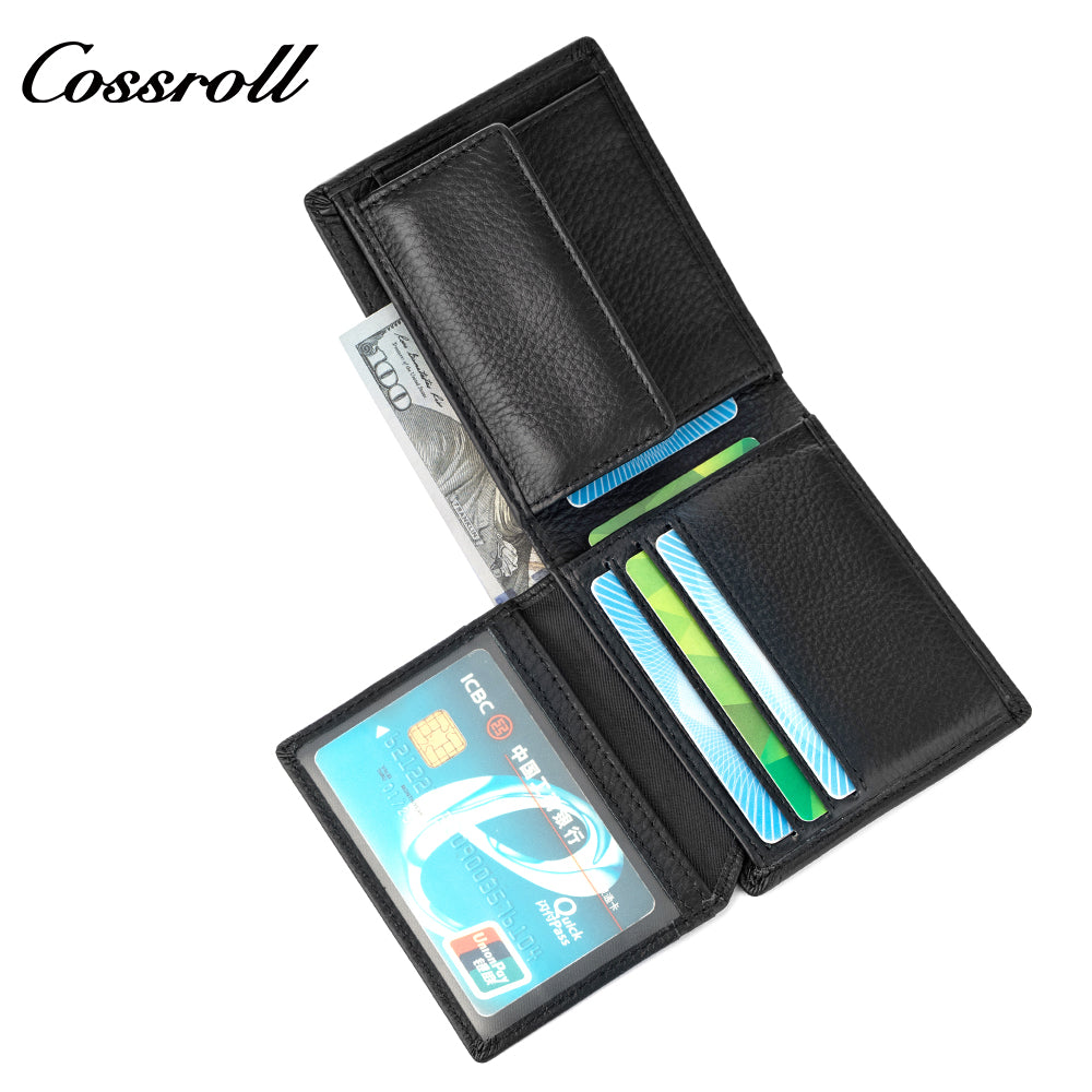 Short Wallet Men's Card All-in-One Loose Men's Leather Wallet Horizontal US Dollar wallet