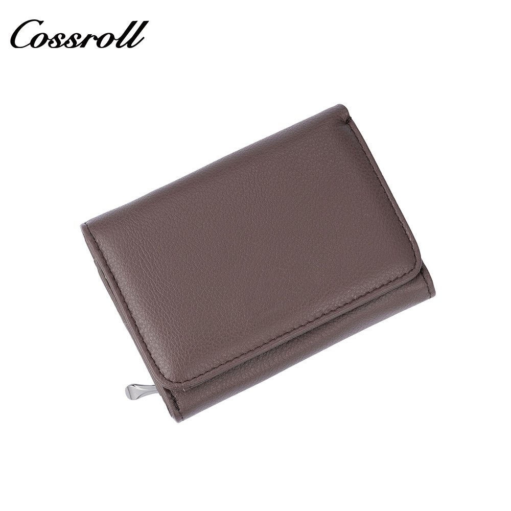 Short women's trifold wallet with large capacity new style multi-functional multiple card slots and coin pocket