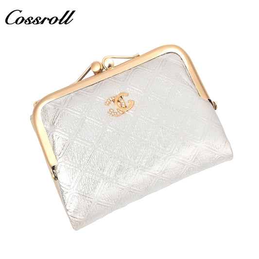 The new 2024 Vintage Coin Purse Women's short purse clasp Hold Coin wallet
