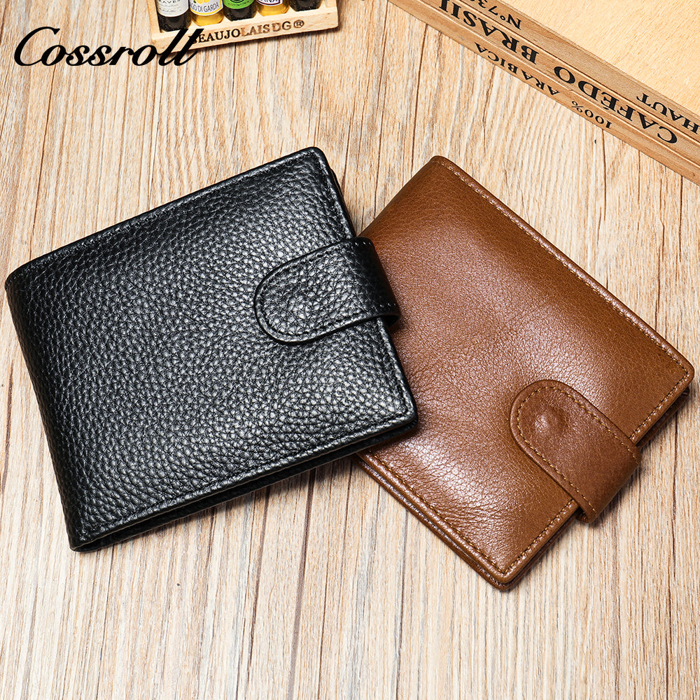 Men's wallet Genuine Leather US Dollar Clip Coin Purse Clutch Purse Clutch Soft Leather