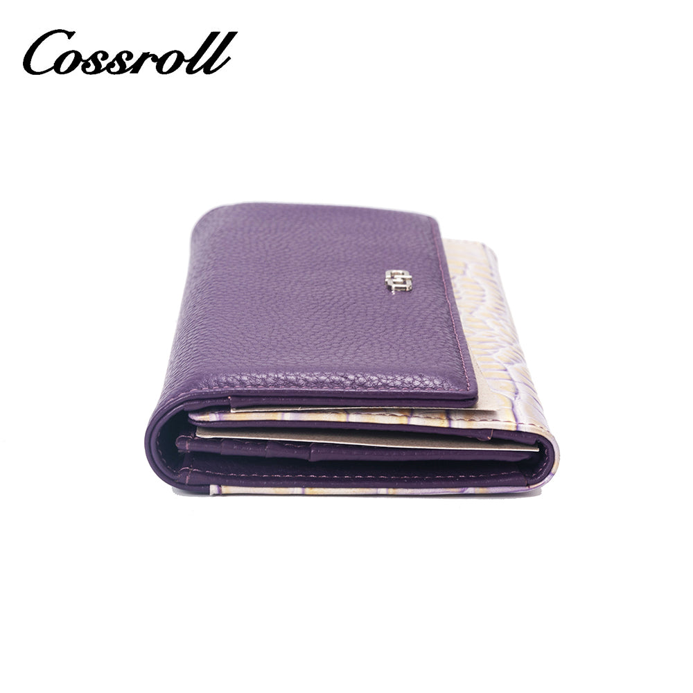 Factory Selling Directly large women's geniune leather wallet